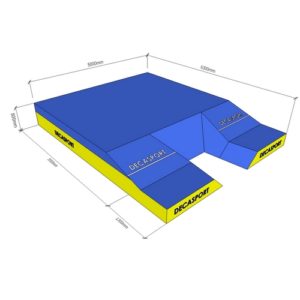 sautoir perche compétition 630x500x80 cm monobloc decasport