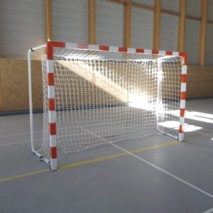 Buts de hand compétition alu à cages arrières repliables prolongement face avant