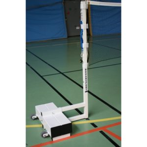 poteaux badminton compétition sur embase deport 0m60 hauteur réglable decasport