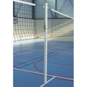 poteau de volley central entrainement aluminium plastifié decasport